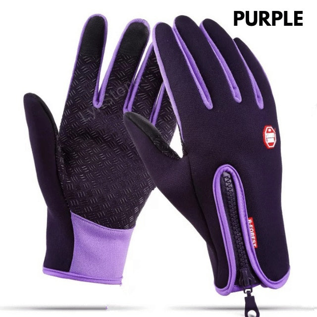 Winter Gloves Touch Screen Riding Motorcycle Sliding Waterproof Sports Gloves With Fleece - NathBeauty