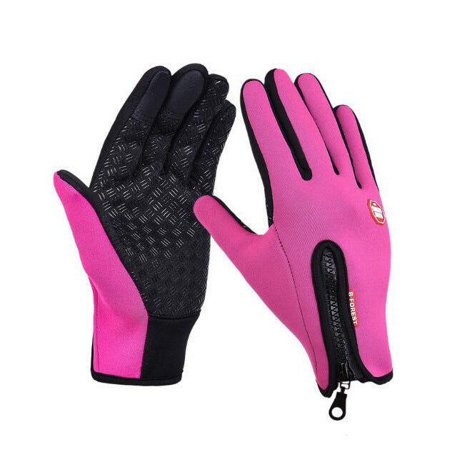 Winter Gloves Touch Screen Riding Motorcycle Sliding Waterproof Sports Gloves With Fleece - NathBeauty