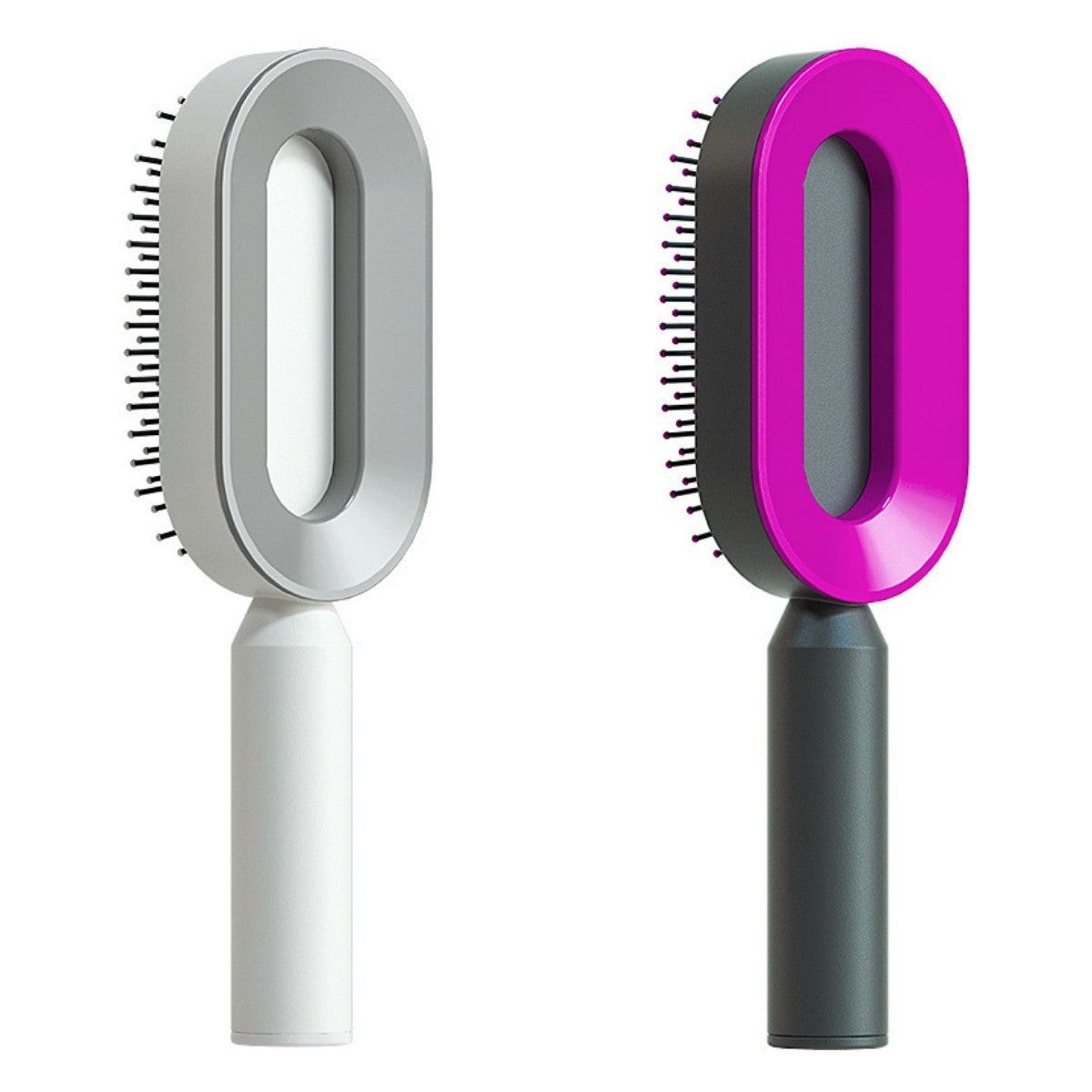 Self Cleaning Hair Brush For Women One-key Cleaning Hair Loss Airbag Massage Scalp Comb Anti-Static Hairbrush - NathBeauty