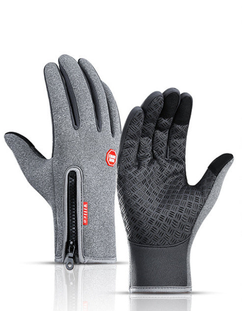 Winter Gloves Touch Screen Riding Motorcycle Sliding Waterproof Sports Gloves With Fleece - NathBeauty