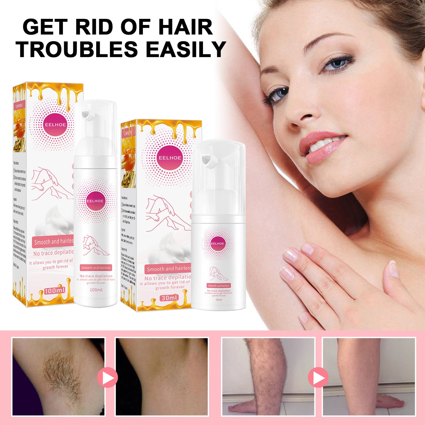 Mu Si Honey Hair Removal Spray Removes All Over The Body - NathBeauty