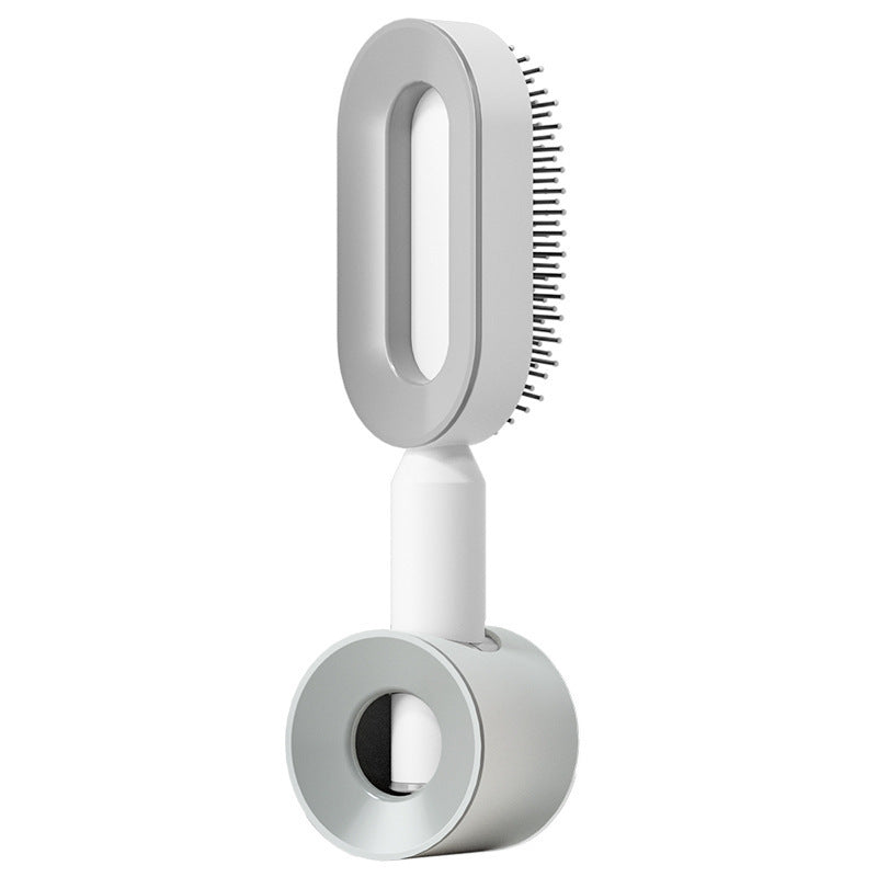 Self Cleaning Hair Brush For Women One-key Cleaning Hair Loss Airbag Massage Scalp Comb Anti-Static Hairbrush - NathBeauty