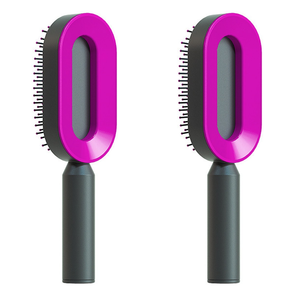 Self Cleaning Hair Brush For Women One-key Cleaning Hair Loss Airbag Massage Scalp Comb Anti-Static Hairbrush - NathBeauty