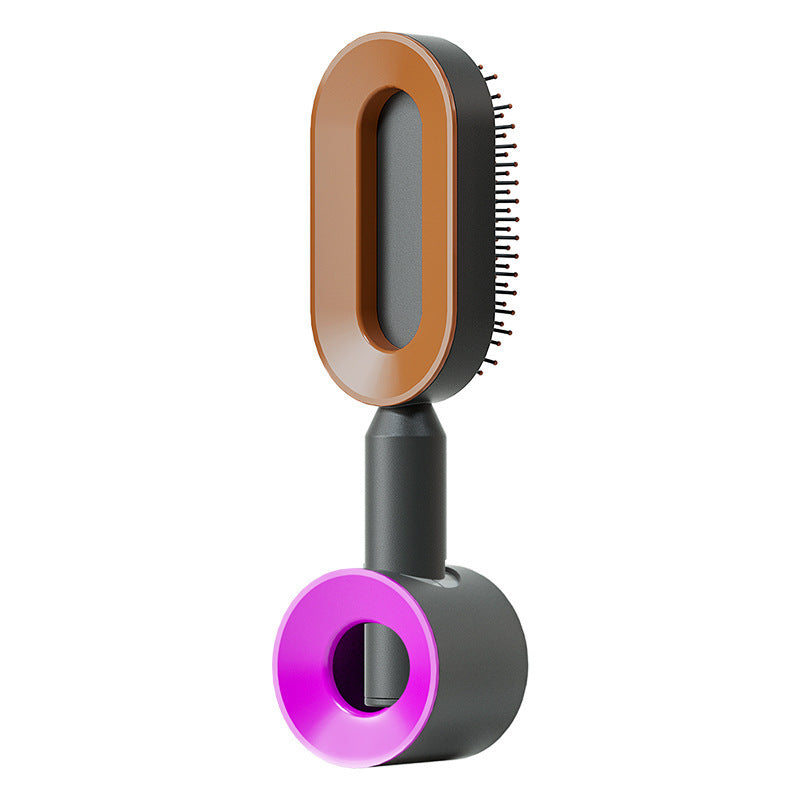 Self Cleaning Hair Brush For Women One-key Cleaning Hair Loss Airbag Massage Scalp Comb Anti-Static Hairbrush - NathBeauty